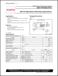 datasheet for 2SA1470 by SANYO Electric Co., Ltd.