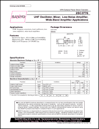 datasheet for 2SC3776 by SANYO Electric Co., Ltd.