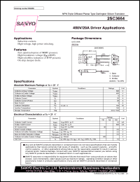 datasheet for 2SC3664 by SANYO Electric Co., Ltd.