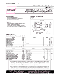 datasheet for 2SC3675 by SANYO Electric Co., Ltd.