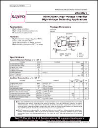 datasheet for 2SC3676 by SANYO Electric Co., Ltd.