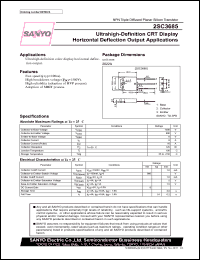 datasheet for 2SC3685 by SANYO Electric Co., Ltd.