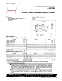 datasheet for 2SC3038 by SANYO Electric Co., Ltd.