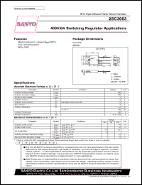 datasheet for 2SC3083 by SANYO Electric Co., Ltd.