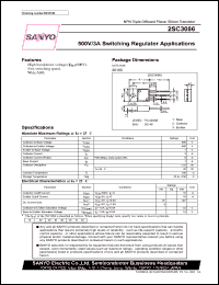 datasheet for 2SC3086 by SANYO Electric Co., Ltd.