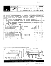 datasheet for LB3500 by SANYO Electric Co., Ltd.