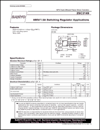 datasheet for 2SC3149 by SANYO Electric Co., Ltd.