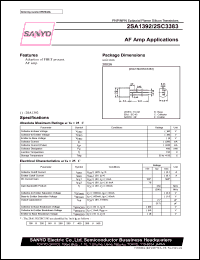 datasheet for 2SC3383 by SANYO Electric Co., Ltd.