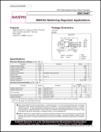 datasheet for 2SC3447 by SANYO Electric Co., Ltd.