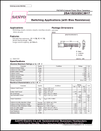 datasheet for 2SC3917 by SANYO Electric Co., Ltd.