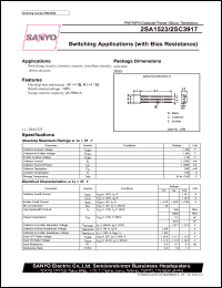 datasheet for 2SA1523 by SANYO Electric Co., Ltd.