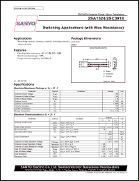 datasheet for 2SA1524 by SANYO Electric Co., Ltd.