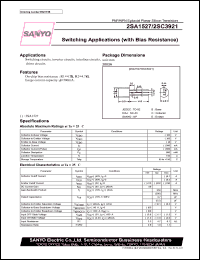 datasheet for 2SC3921 by SANYO Electric Co., Ltd.