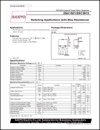 datasheet for 2SA1521 by SANYO Electric Co., Ltd.