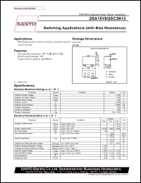 datasheet for 2SC3913 by SANYO Electric Co., Ltd.