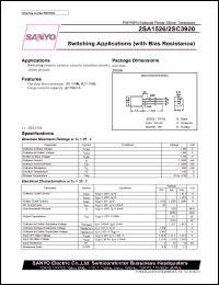 datasheet for 2SC3920 by SANYO Electric Co., Ltd.