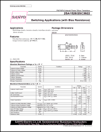 datasheet for 2SC3922 by SANYO Electric Co., Ltd.