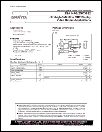 datasheet for 2SC3782 by SANYO Electric Co., Ltd.