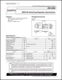 datasheet for 2SC3458 by SANYO Electric Co., Ltd.