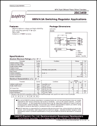 datasheet for 2SC3459 by SANYO Electric Co., Ltd.