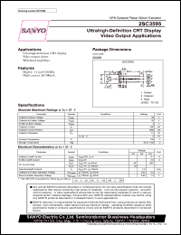 datasheet for 2SC3595 by SANYO Electric Co., Ltd.