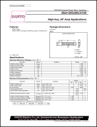 datasheet for 2SC3135 by SANYO Electric Co., Ltd.