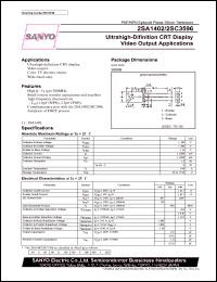 datasheet for 2SC3596 by SANYO Electric Co., Ltd.