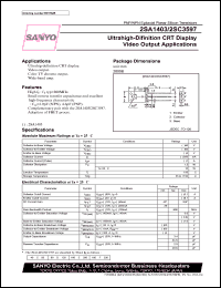 datasheet for 2SC3597 by SANYO Electric Co., Ltd.