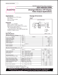 datasheet for 2SC3599 by SANYO Electric Co., Ltd.