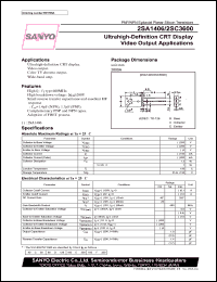 datasheet for 2SC3600 by SANYO Electric Co., Ltd.