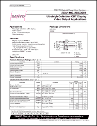 datasheet for 2SC3601 by SANYO Electric Co., Ltd.