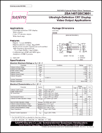 datasheet for 2SA1407 by SANYO Electric Co., Ltd.