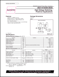 datasheet for 2SC3645 by SANYO Electric Co., Ltd.