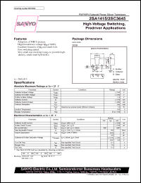 datasheet for 2SA1415 by SANYO Electric Co., Ltd.