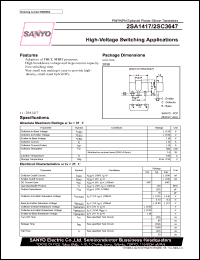 datasheet for 2SA1417 by SANYO Electric Co., Ltd.