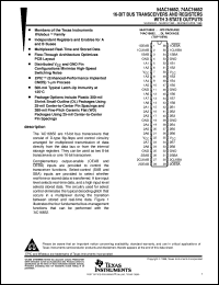 datasheet for 74AC16652DL by Texas Instruments