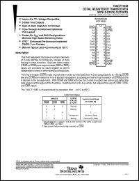 datasheet for 74ACT11543DW by Texas Instruments