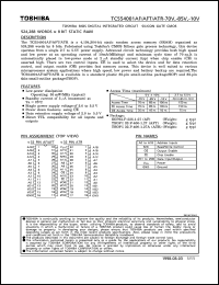 datasheet for TC554001AF-85V by Toshiba