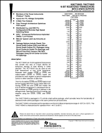 datasheet for 74ACT16543DGGR by Texas Instruments