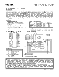 datasheet for TC554001FL-85V by Toshiba