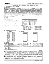 datasheet for TC55V1001F-85 by Toshiba
