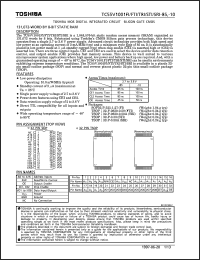 datasheet for TC55V1001FI-85 by Toshiba