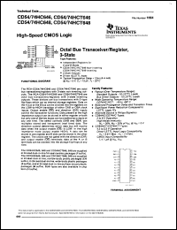 datasheet for CD54HC646F3A by Texas Instruments