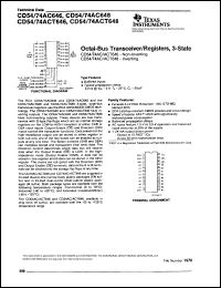 datasheet for CD74AC646M by Texas Instruments
