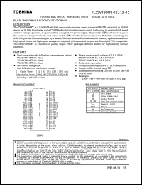 datasheet for TC55V1664FT-15 by Toshiba