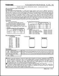 datasheet for TC55V2001FTI-10 by Toshiba