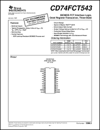 datasheet for CD74FCT543M by Texas Instruments