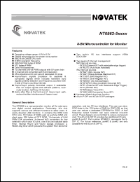 datasheet for NT6862U by 