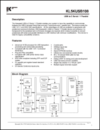 datasheet for KL5KUSB108 by 