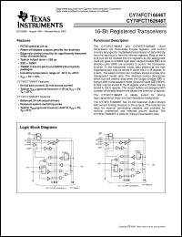 datasheet for CY74FCT162646ATPAC by Texas Instruments